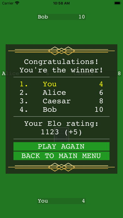 6 Card Golf Screenshot
