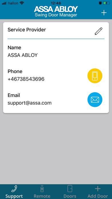 ASSA ABLOY Swing Door Mgr Screenshot