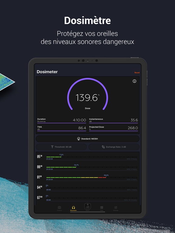 Screenshot #6 pour Décibel X PRO - dBA Sonomètre