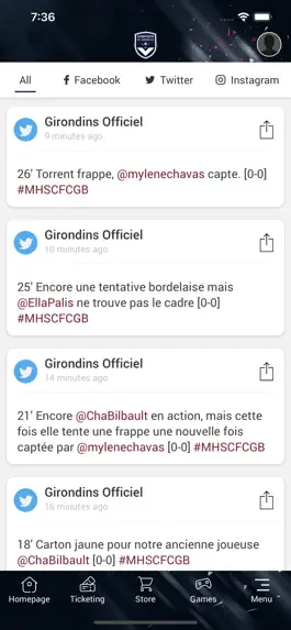 Game screenshot Girondins Officiel hack