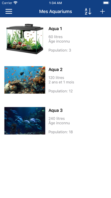 Screenshot #1 pour Aquarium Manager