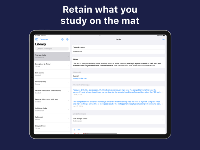 Martial Arts Training Journal