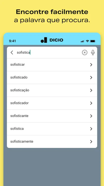 Screenshot 3 von 3 zu Dicio Portuguese Dictionary