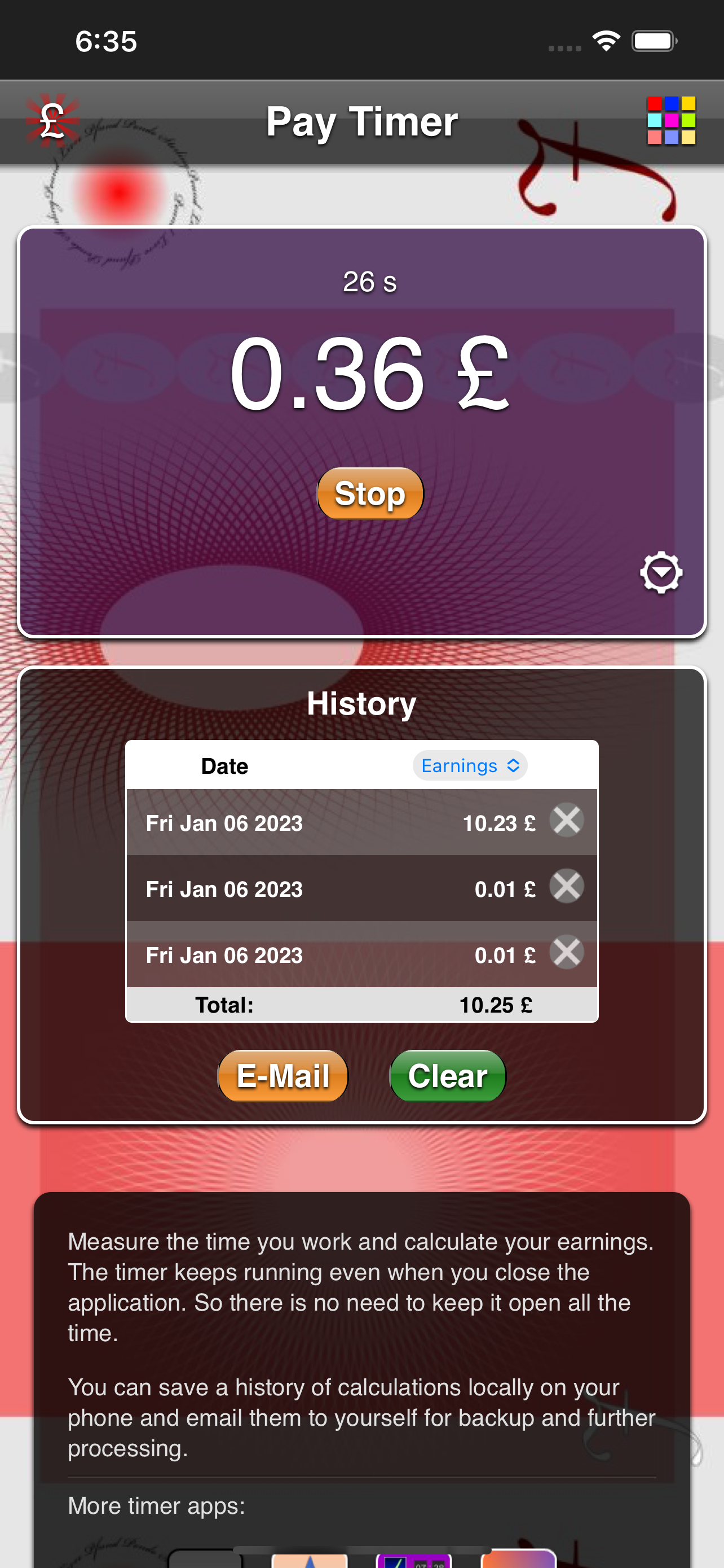 Pay Timer
