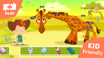 Safari vet care games for kids Screenshot