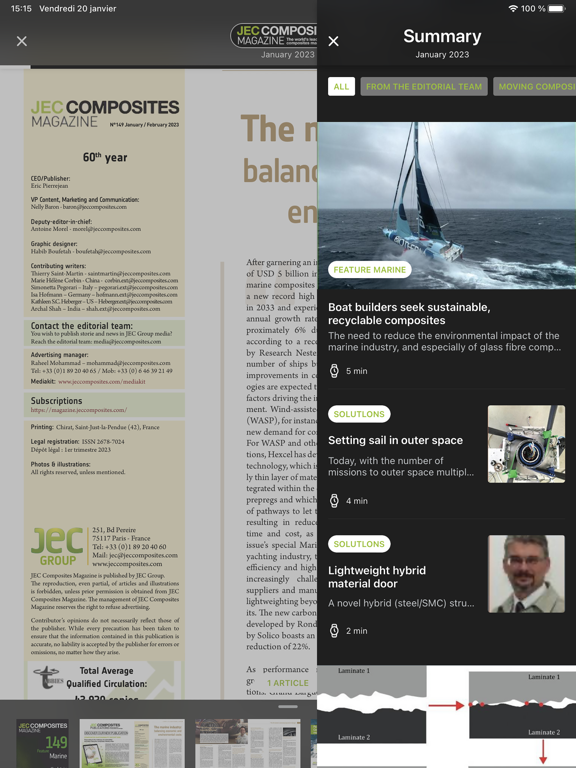 JEC Composites Magazine iPad screenshot 5 - Magazines & Newspapers app