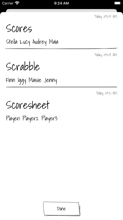 Scoresheet screenshot-4
