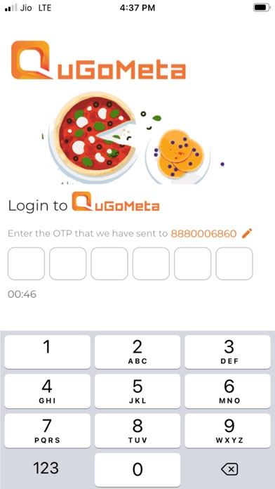 QuGoMeta: Food Delivery Screenshot