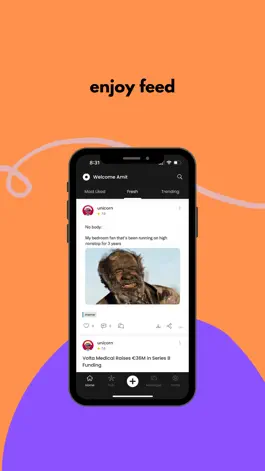 Game screenshot atom: a community for startups mod apk