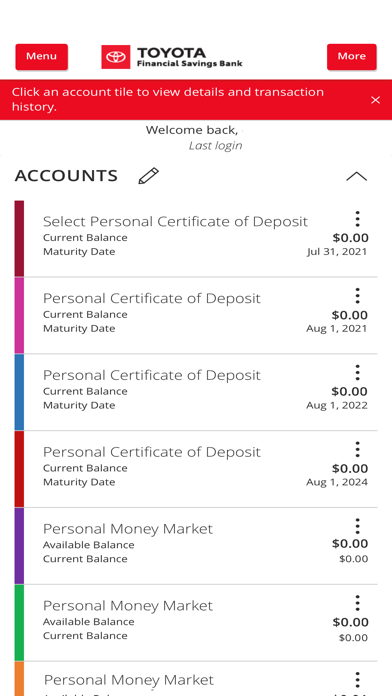 Toyota Bank - US Screenshot