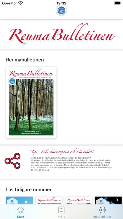 Tidningen Reumabulletinen