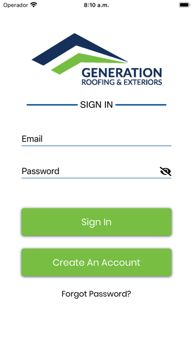 Generation Roofing & Exteriors Screenshot