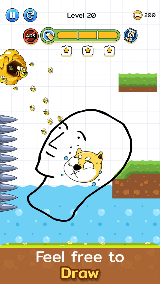 #5. Save the Dog: Draw Line DOP (iOS) 由: LeoGame Co., Ltd