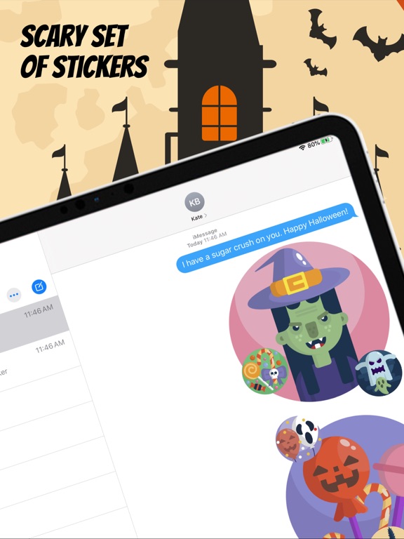 Screenshot #4 pour Scary Halloween Stickers App