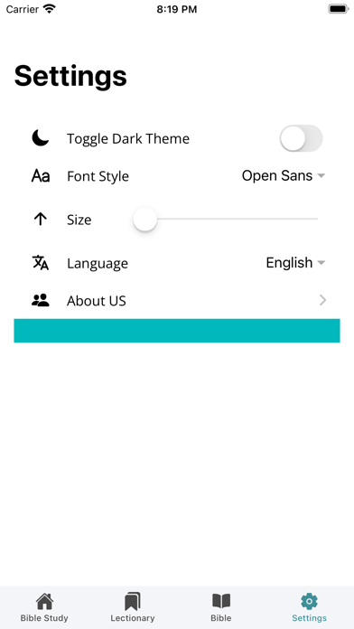 Bible Study Outline Screenshot