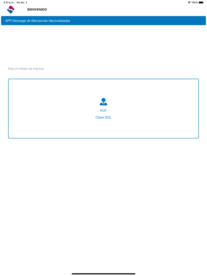 APP Operador Comercio Exterior