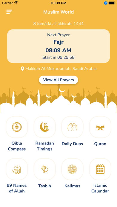 Muslim World - Prayers & Qibla Screenshot