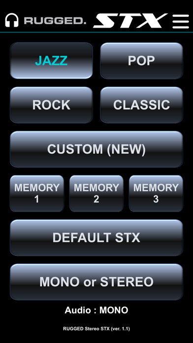 Rugged Stereo STX Screenshot