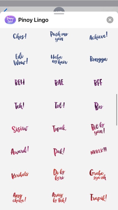 Screenshot #2 pour Pinoy Lingo for iMessage
