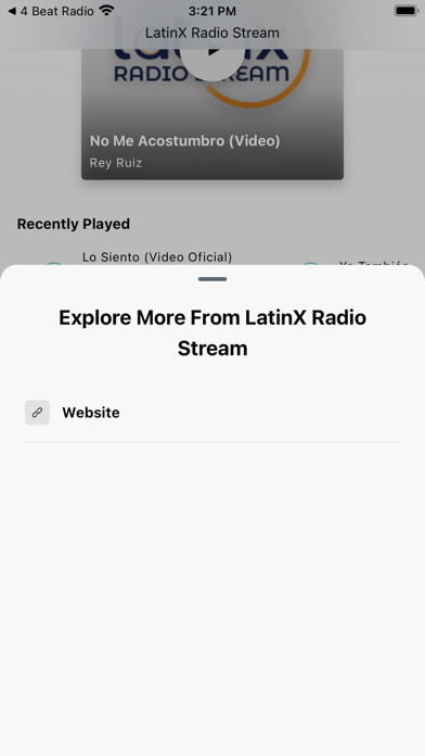 LatinX Radio Stream Screenshot