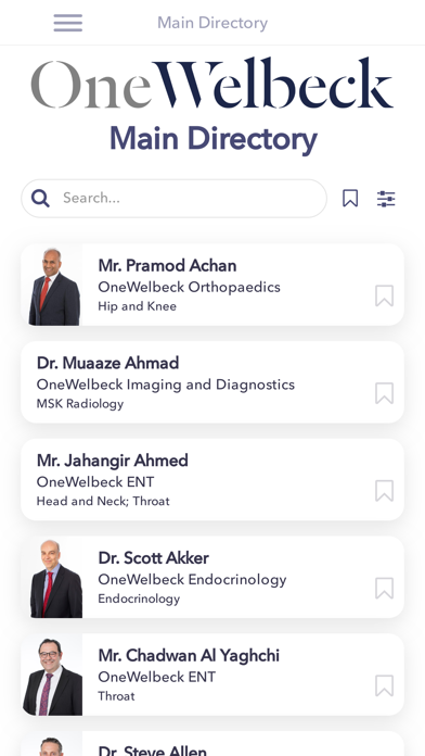 Screenshot #2 pour OneWelbeck Directory