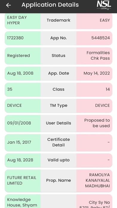 NSL LEGAL - IP CONSULTANT Screenshot