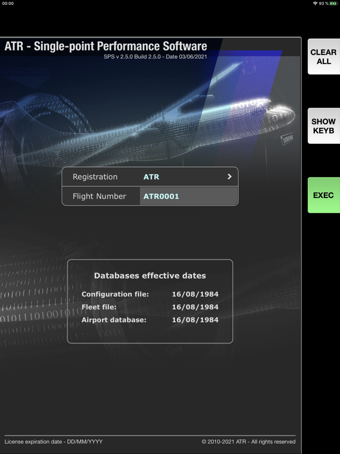 SPS - ATR aircraft performance
