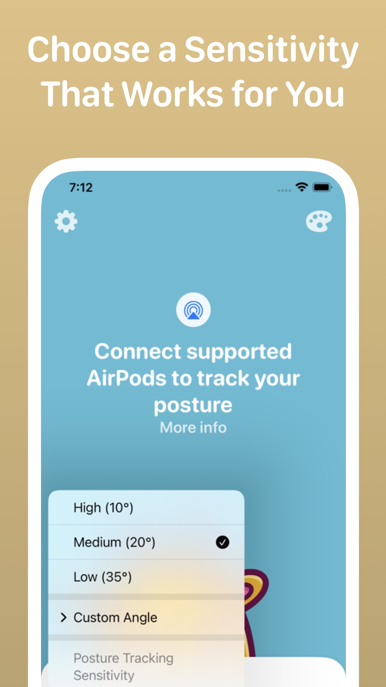 Screenshot do app Posture Pal - Improve & Alert