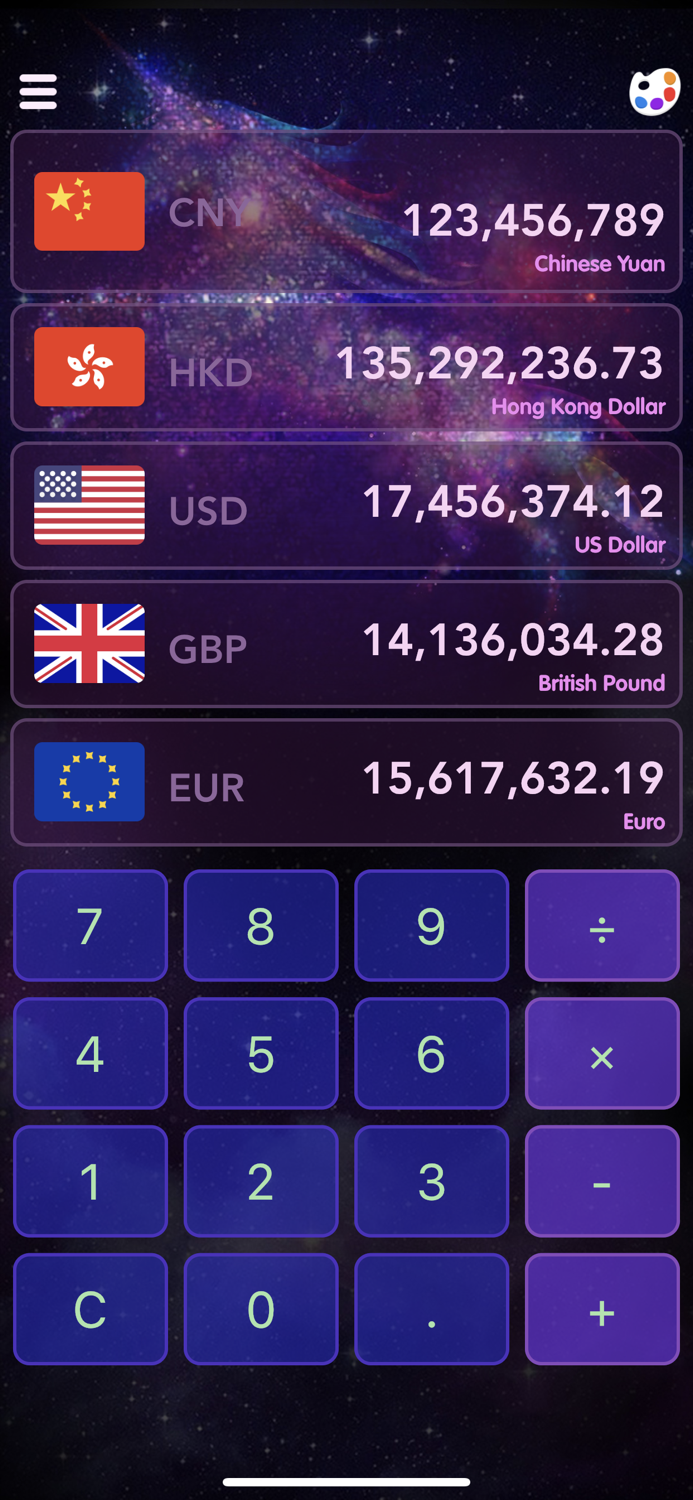 Color Currency Calculator