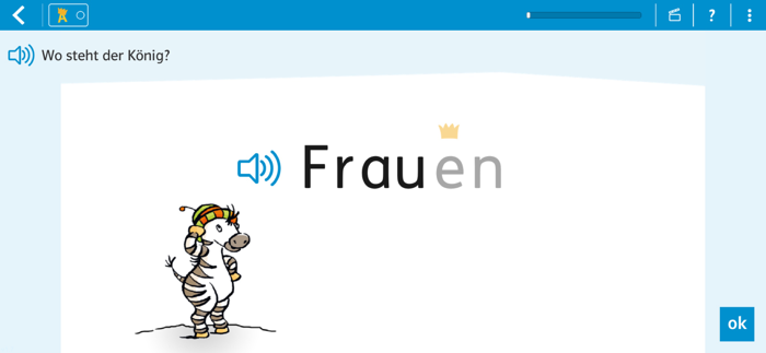 Lesen lernen 1 mit Zebra