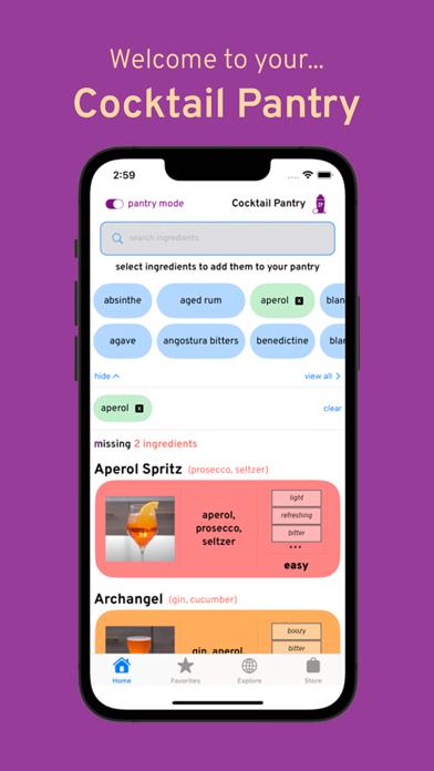 Cocktail Pantry Screenshot