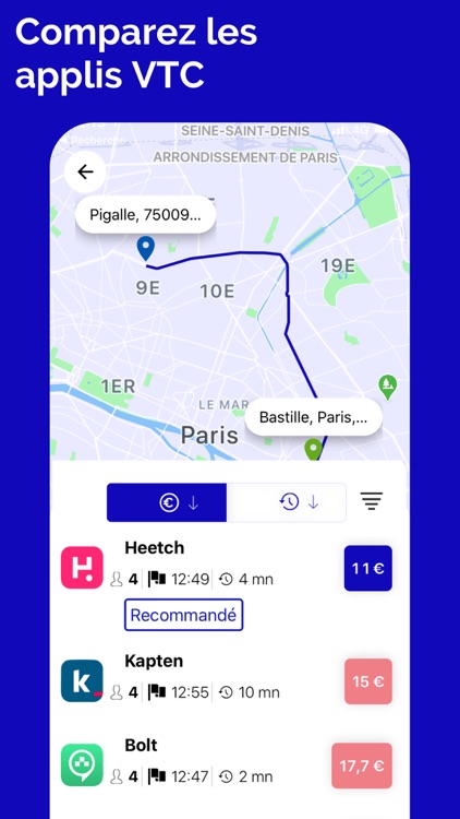My Move -Comparateur VTC/Taxis