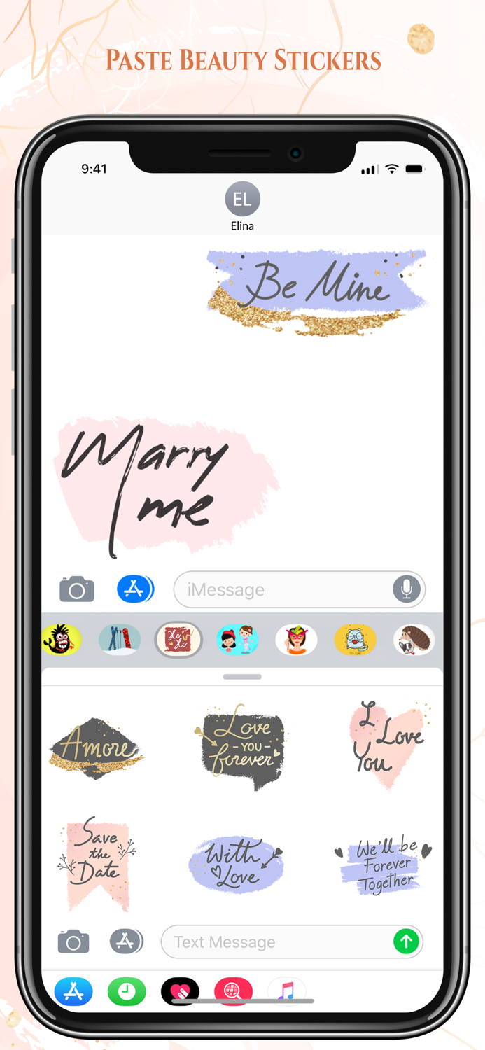 Pastel Stickers Beauty