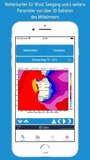 Screenshot von Wind & Meer Med auf dem iPhone 1