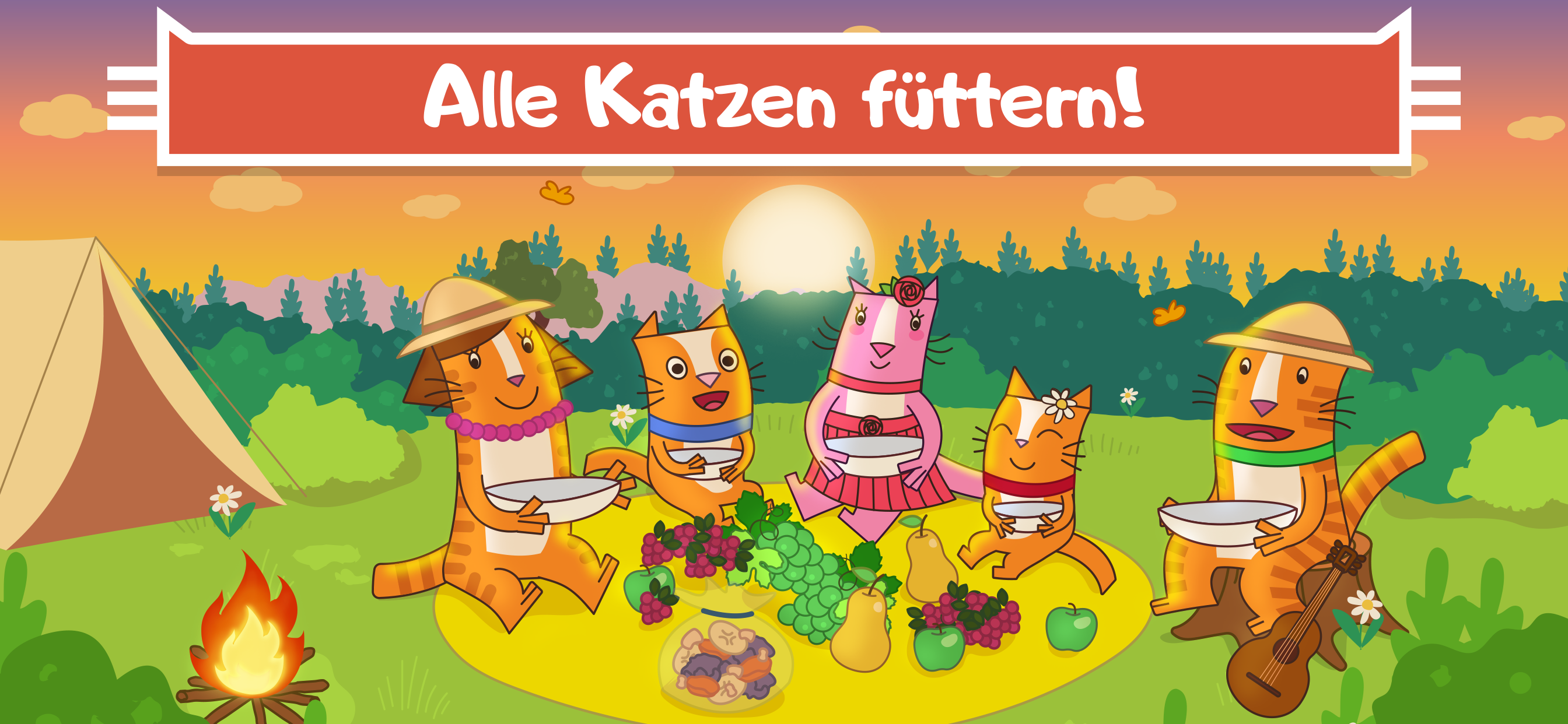 Cats Pets: Picnic mit Katze!