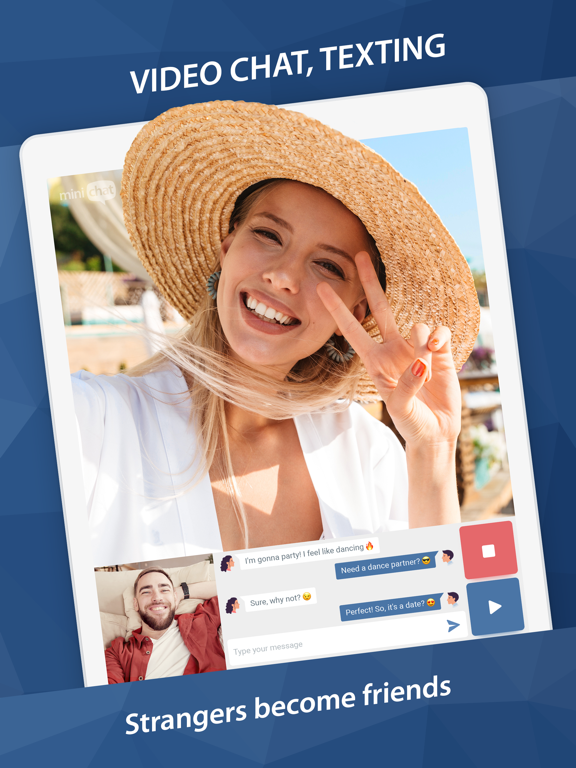 Minichat: ビデオチャット、テキストメッセージのおすすめ画像1