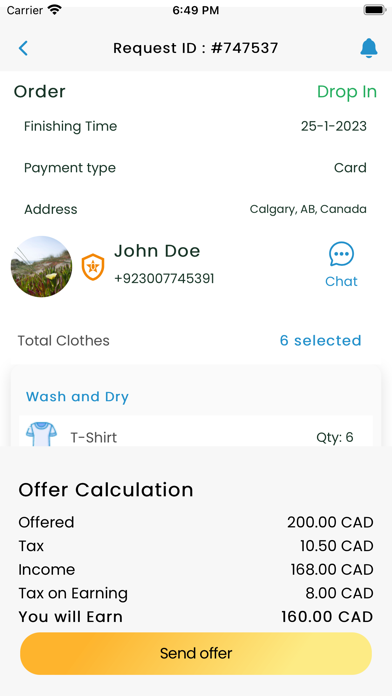 Gazili Laundry Services Agent Screenshot