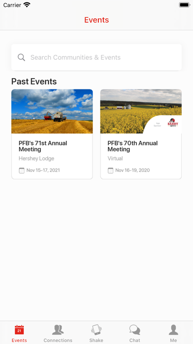 PFB Events screenshot 2