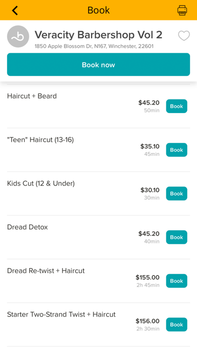 Veracity Barbershop Screenshot