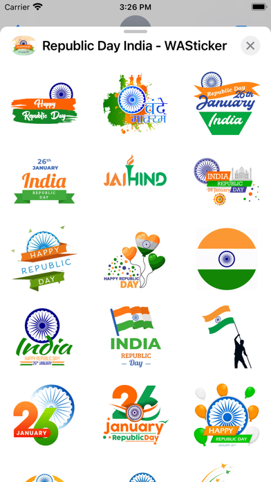 Republic Day India - WASticker Screenshot