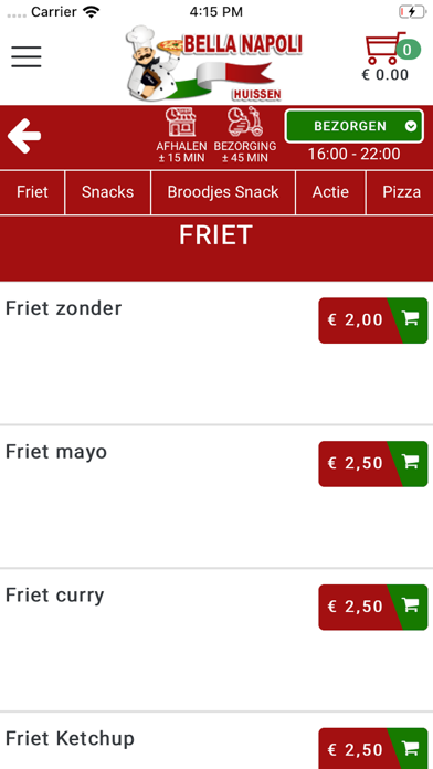 Bella Napoli Huissen Screenshot