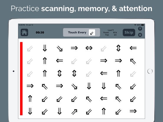 Visual Attention Therapy iPad app afbeelding 3