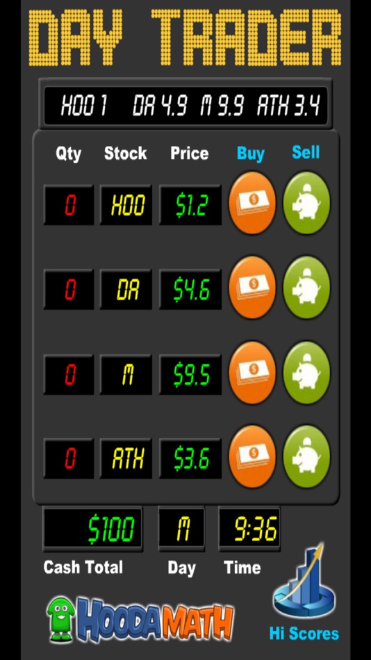 #2. Day Trader Game (iOS) 来自: Hooda Math
