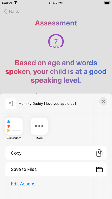 Baby's First Words