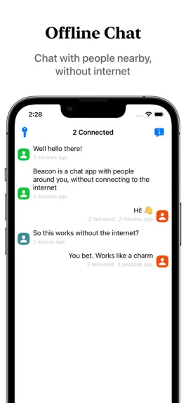 Game screenshot Beacon: Offline Chat mod apk