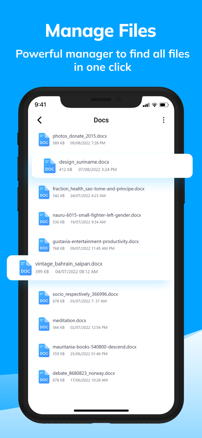 File manager - document reader