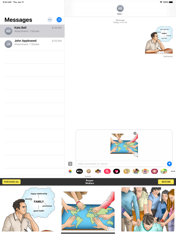 Screenshot #4 pour Prayer Stickers