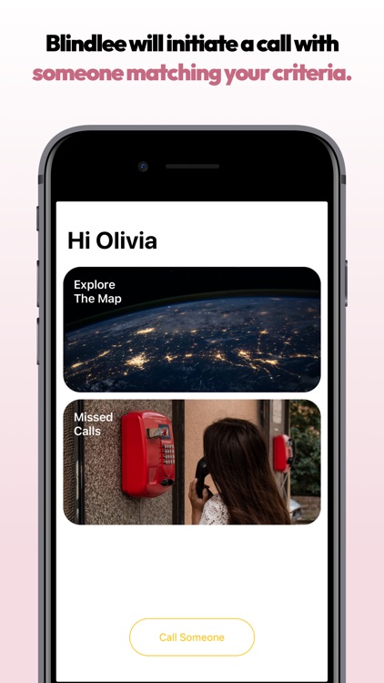 Blindlee: The dating app that gives you a 3-minute blurred phone call