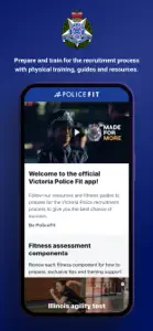 Police Fit - Victoria Police screenshot #1 for iPhone