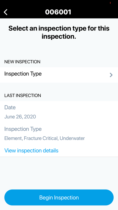 Mobile Bridge Inspection Screenshot